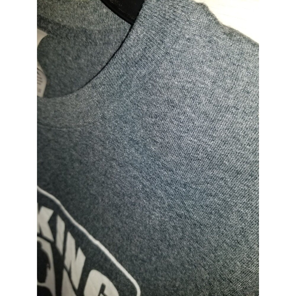 Gildan Men T-Shirt XL Gray The Walking Dad Short Sleeve Crew Neck - Picture 2 of 2